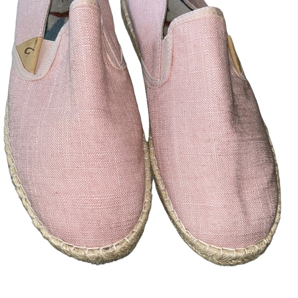 OluKai Kaula Pa’a Kapa Pink Rose Sea Salt Linen Espadrilles - 9 - Picture 9 of 16